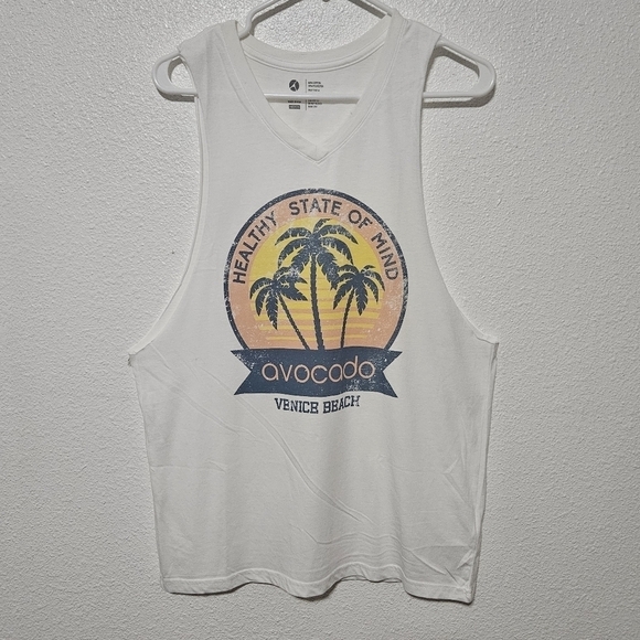 NWT Avocado muscle tee vintage white size medium - Picture 1 of 12